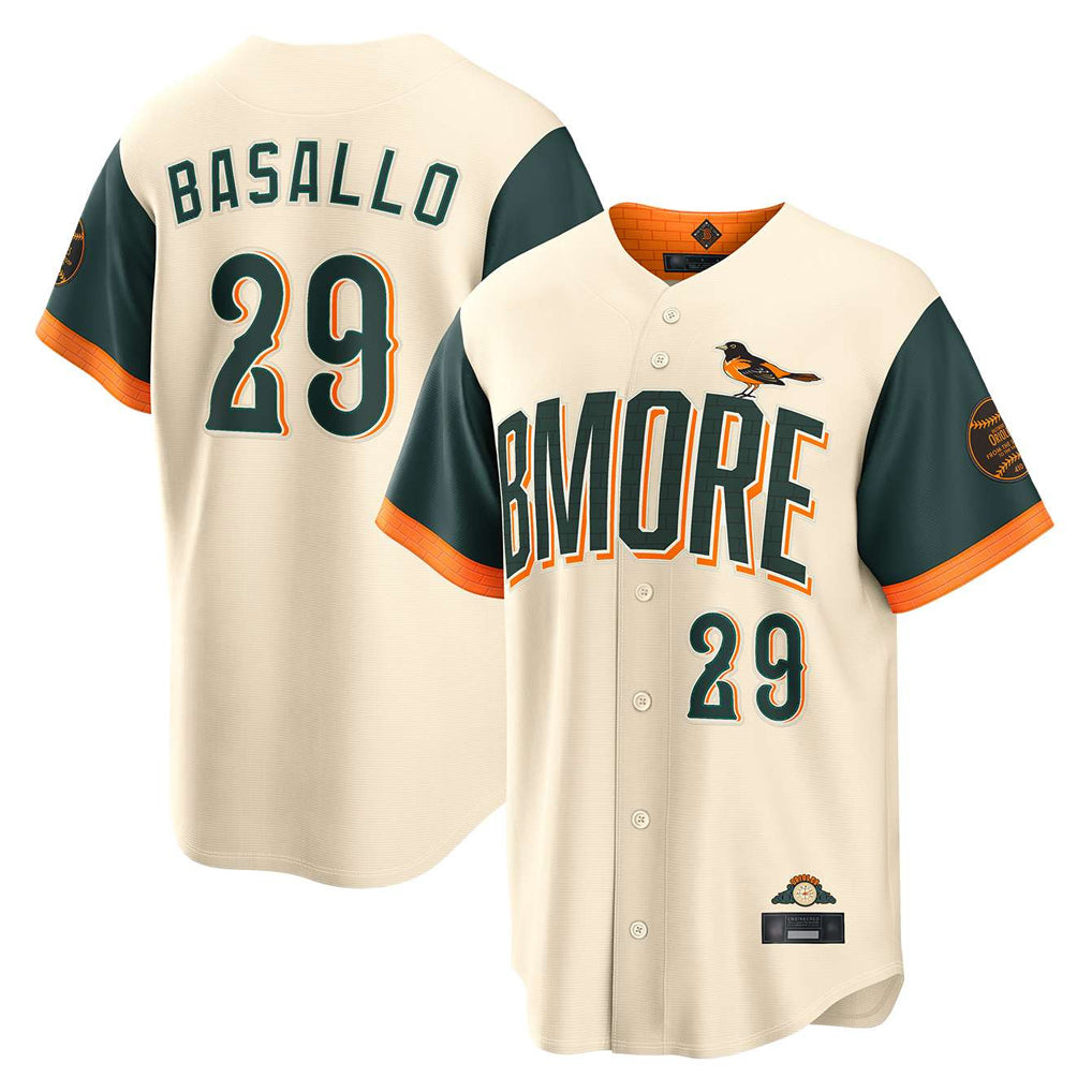 Johmsee B.Orioles #29 Samuel Basallo Player Cream 2026 City Connect Home Game Stitched Jerseys