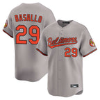 Johmsee B.Orioles #29 Samuel Basallo Player Gray Limited Home Game Stitched Jerseys