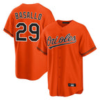 Johmsee B.Orioles #29 Samuel Basallo Player Orange Home Game Stitched Jerseys