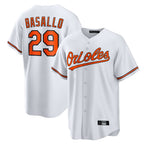 Johmsee B.Orioles #29 Samuel Basallo Player White Home Game Stitched Jerseys