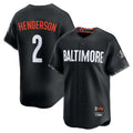 Johmsee B.Orioles #2 Gunnar Henderson Player Black City Connect Limited Home Game Stitched Jerseys