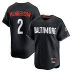 Johmsee B.Orioles #2 Gunnar Henderson Player Black City Connect Limited Home Game Stitched Jerseys