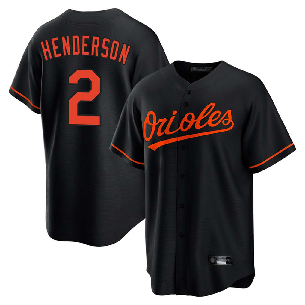 Johmsee B.Orioles #2 Gunnar Henderson Player Black Home Game Stitched Jerseys