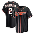 Johmsee B.Orioles #2 Gunnar Henderson Player Black Out Home Game Stitched Jerseys
