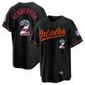 Johmsee B.Orioles #2 Gunnar Henderson Player Black USA 250 Fourth of July Home Game Stitched Jerseys