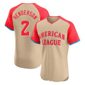 Johmsee B.Orioles #2 Gunnar Henderson Player Cream American League All-Star Limited Elite Home Game Stitched Jerseys