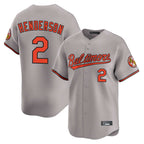 Johmsee B.Orioles #2 Gunnar Henderson Player Gray Limited Home Game Stitched Jerseys