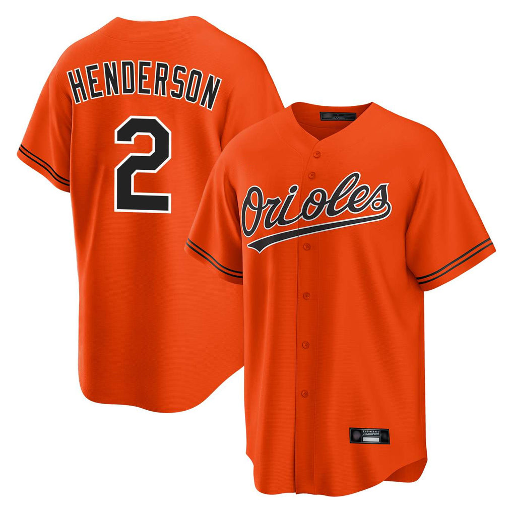 Johmsee B.Orioles #2 Gunnar Henderson Player Orange Home Game Stitched Jerseys