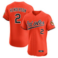 Johmsee B.Orioles #2 Gunnar Henderson Player Orange Limited Elite Home Game Stitched Jerseys
