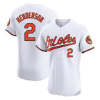 Johmsee B.Orioles #2 Gunnar Henderson Player White Limited Elite Home Game Stitched Jerseys