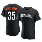 Johmsee B.Orioles #35 Adley Rutschman Black City Connect Limited Elite Home Game Stitched Jerseys