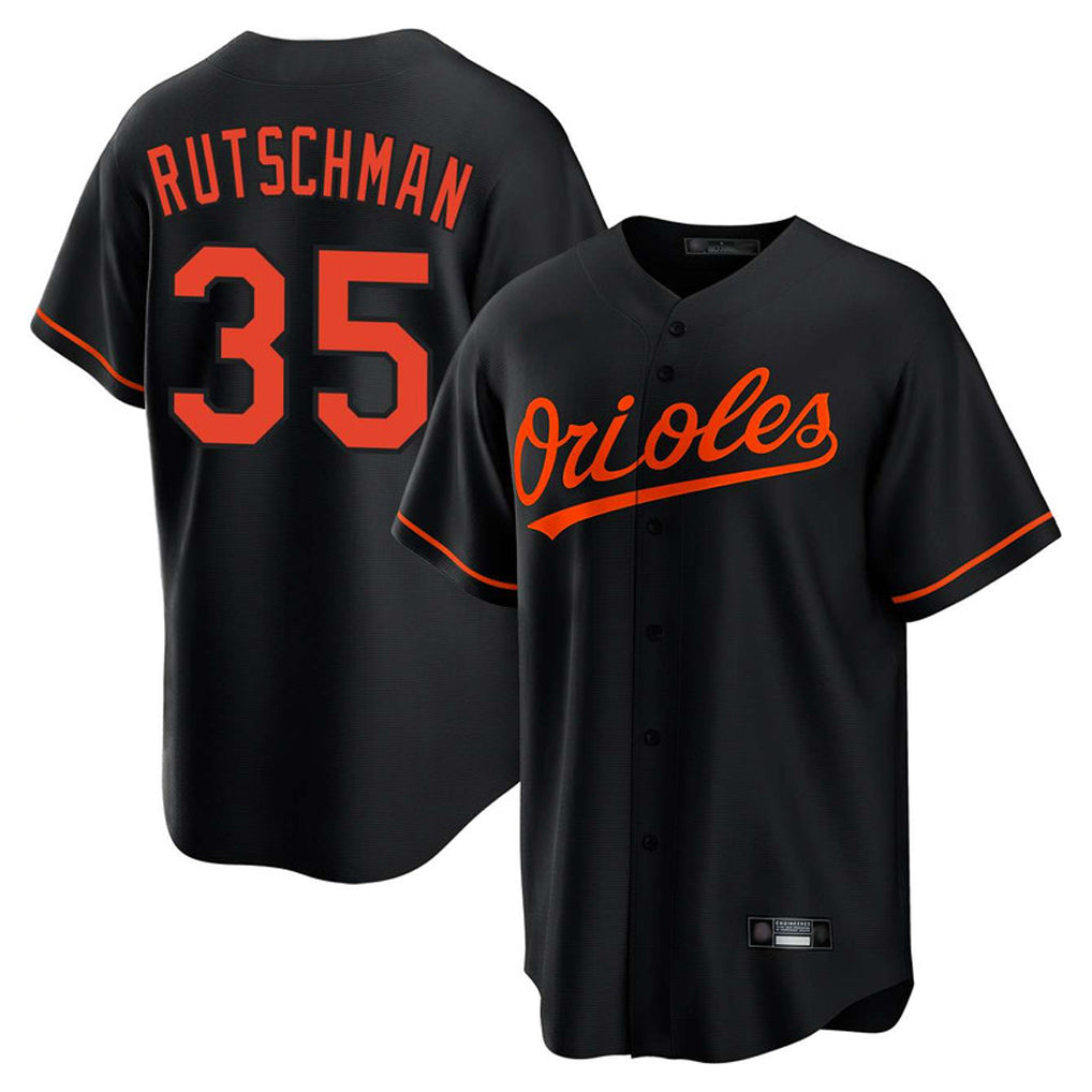 Johmsee B.Orioles #35 Adley Rutschman Black Home Game Stitched Jerseys