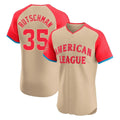 Johmsee B.Orioles #35 Adley Rutschman Cream American League All-Star Limited Elite Home Game Stitched Jerseys