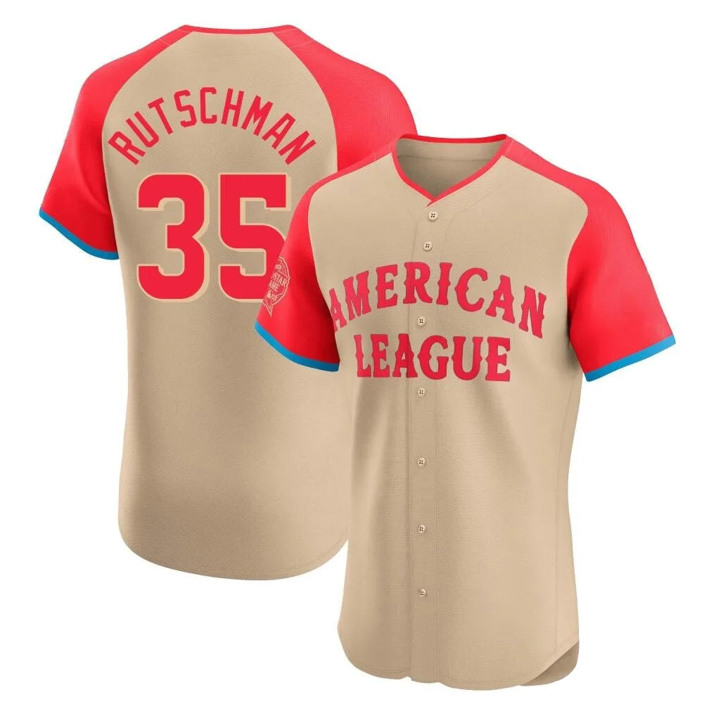Johmsee B.Orioles #35 Adley Rutschman Player Cream American League All-Star Limited Elite Home Game Stitched Jerseys