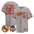 Johmsee B.Orioles #35 Adley Rutschman Gray 30th Anniversary of 2131 Home Game Stitched Jerseys