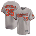 Johmsee B.Orioles #35 Adley Rutschman Player Gray Home Game Stitched Jerseys