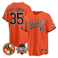 Johmsee B.Orioles #35 Adley Rutschman Orange 30th Anniversary of 2131 Home Game Stitched Jerseys