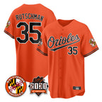 Johmsee B.Orioles #35 Adley Rutschman Player Gray Home Game Stitched Jerseys