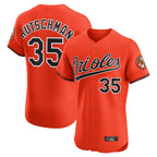 Johmsee B.Orioles #35 Adley Rutschman Orange Limited Elite Home Game Stitched Jerseys