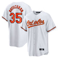 Johmsee B.Orioles #35 Adley Rutschman Player White Home Game Stitched Jerseys
