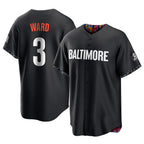 Johmsee B.Orioles #3 Taylor Ward Player Black City Connect Home Game Stitched Jerseys