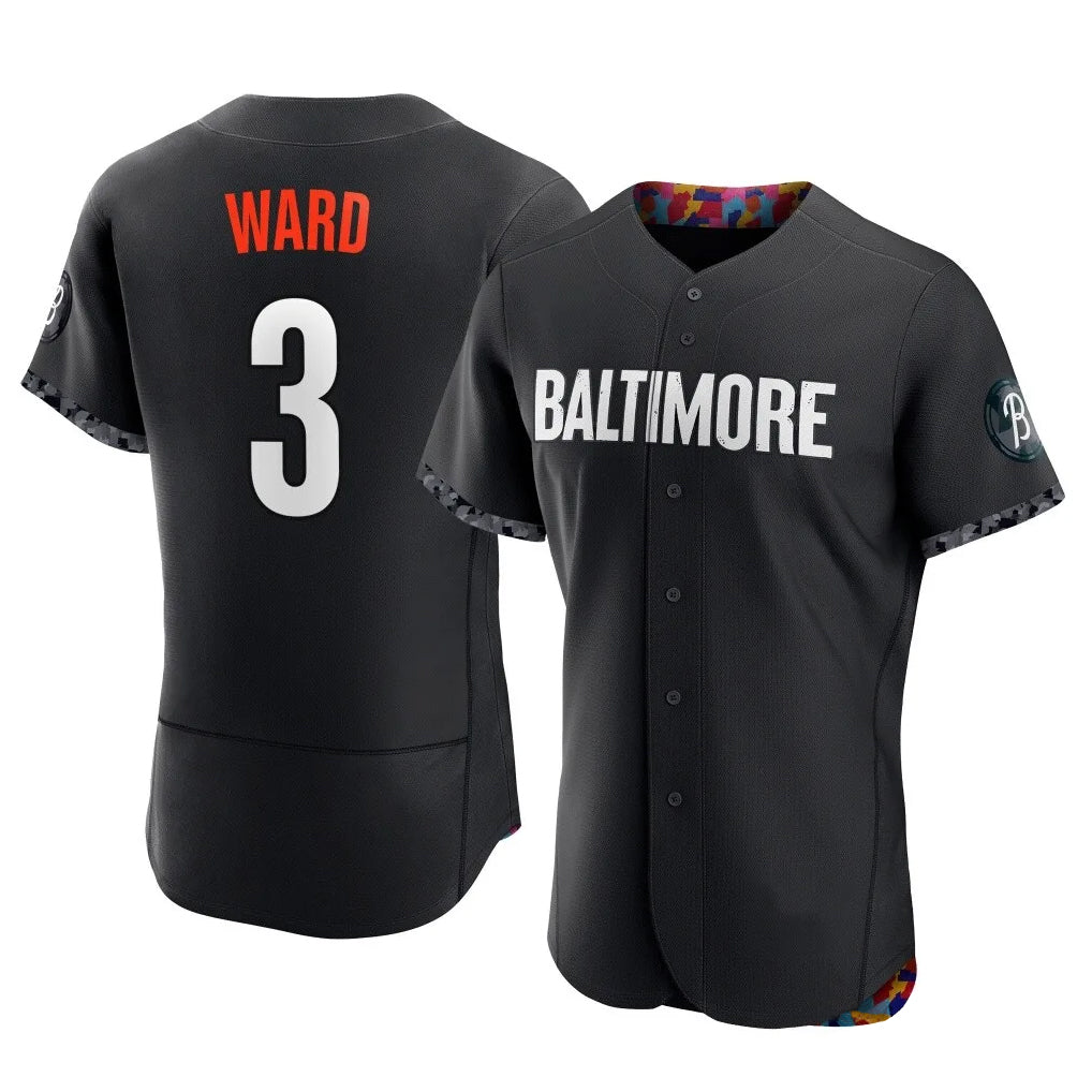 Johmsee B.Orioles #3 Taylor Ward Player Black City Connect Limited Elite Home Game Stitched Jerseys