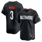 Johmsee B.Orioles #3 Taylor Ward Player Black City Connect Limited Home Game Stitched Jerseys