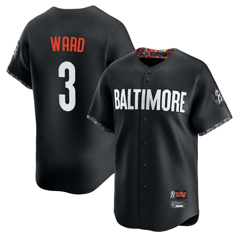 Johmsee B.Orioles #3 Taylor Ward Player Black City Connect Limited Home Game Stitched Jerseys