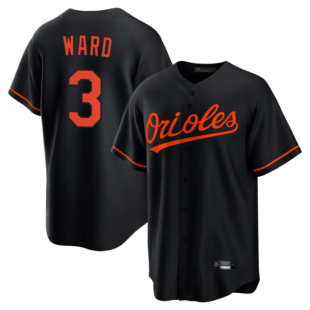Johmsee B.Orioles #3 Taylor Ward Player Black Home Game Stitched Jerseys
