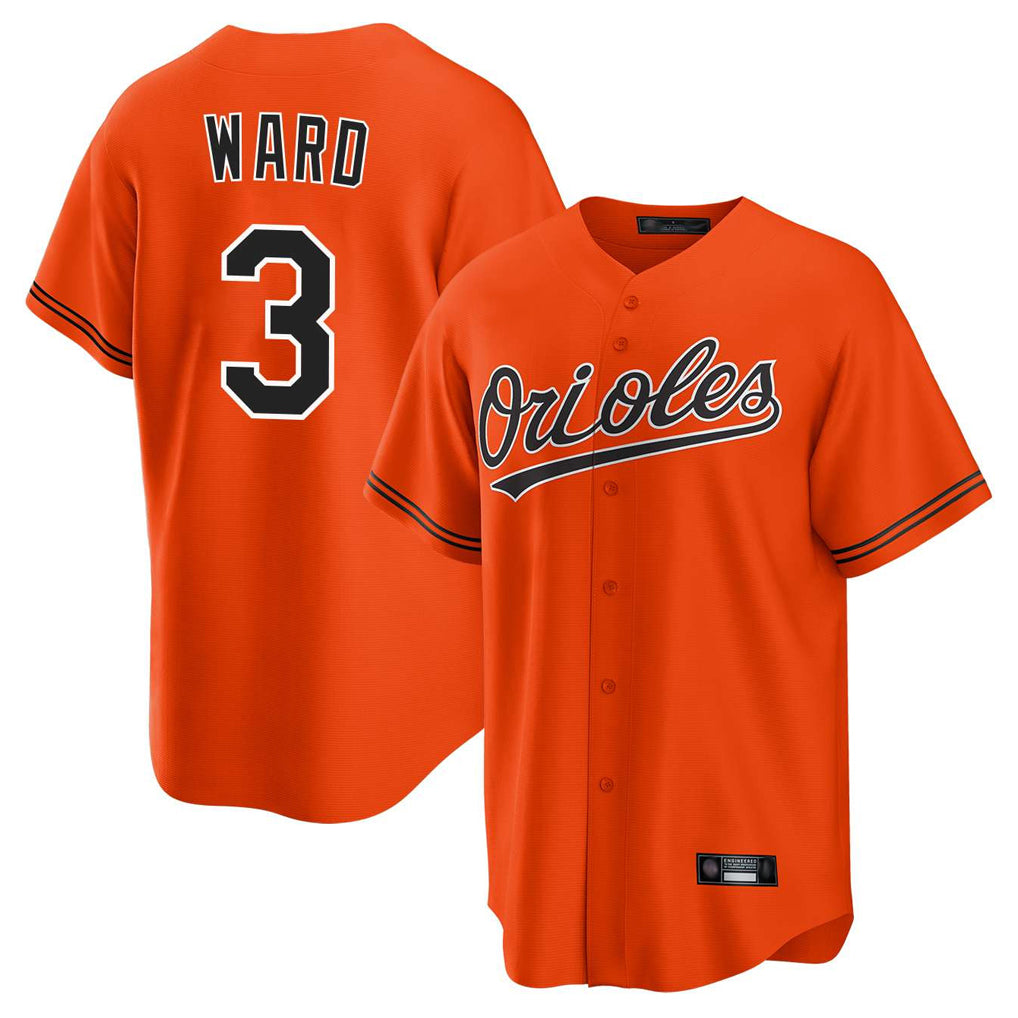 Johmsee B.Orioles #3 Taylor Ward Player Orange Home Game Stitched Jerseys