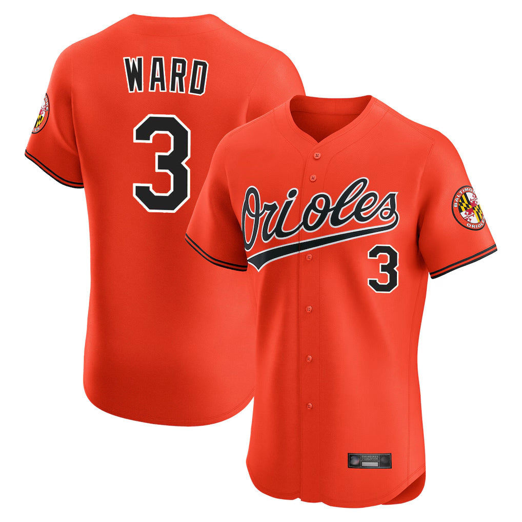 Johmsee B.Orioles #3 Taylor Ward Player Orange Limited Elite Home Game Stitched Jerseys