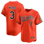 Johmsee B.Orioles #3 Taylor Ward Player Orange Limited Home Game Stitched Jerseys