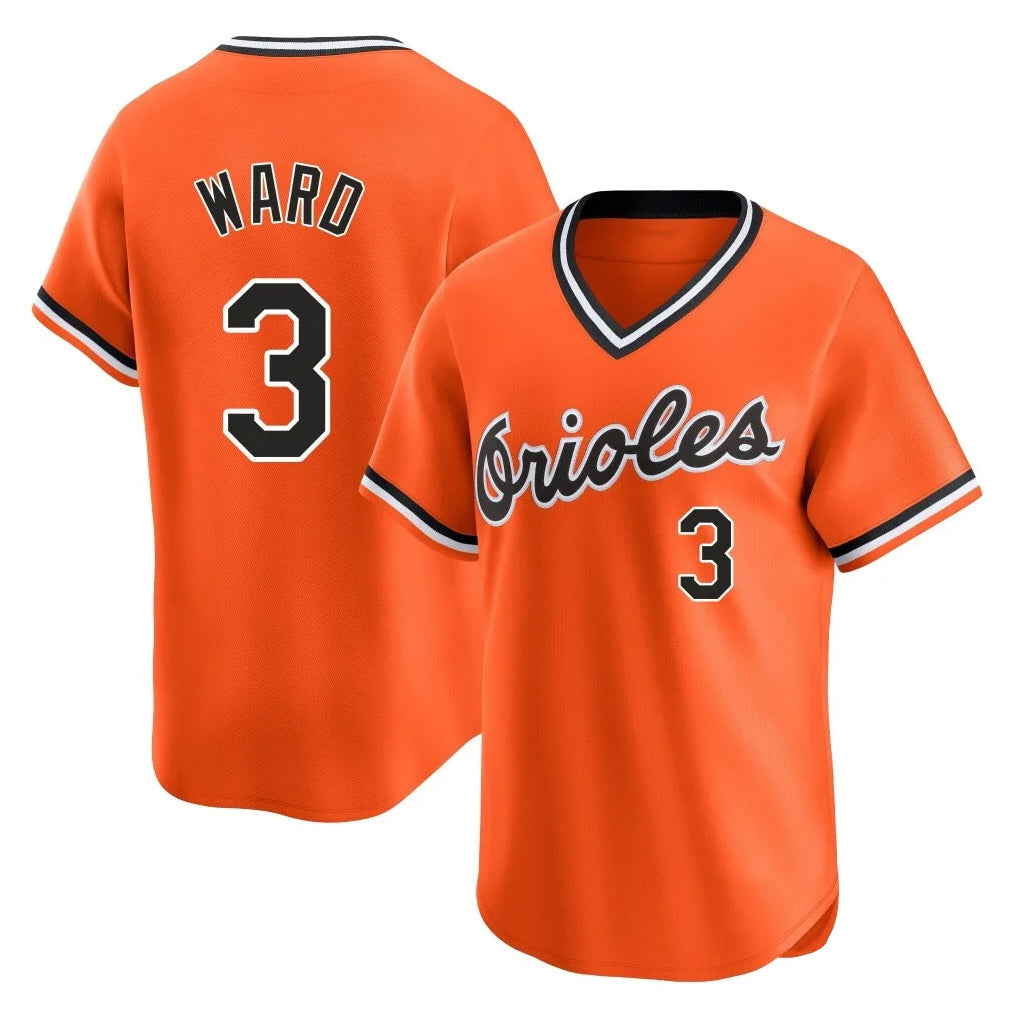 Johmsee B.Orioles #3 Taylor Ward Player Orange T-shirt Limited Home Game Stitched Jerseys