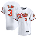 Johmsee B.Orioles #3 Taylor Ward Player White Limited Home Game Stitched Jerseys