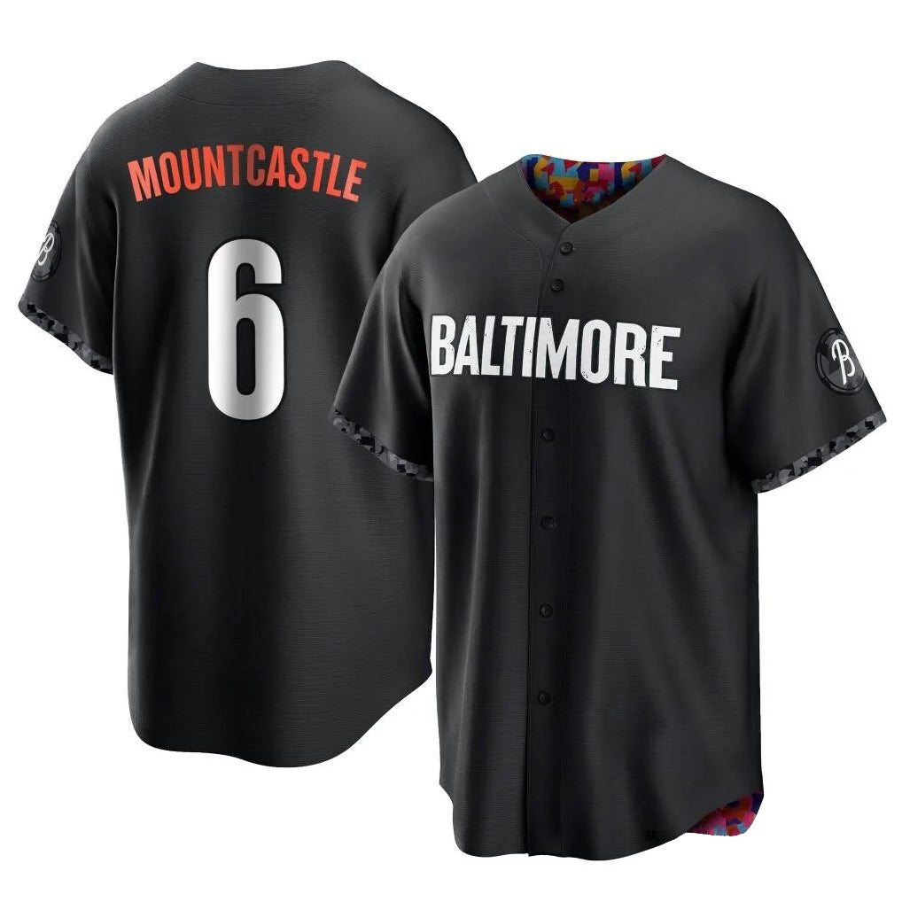 Johmsee B.Orioles #6 Ryan Mountcastle Player Black City Connect Home Game Stitched Jerseys