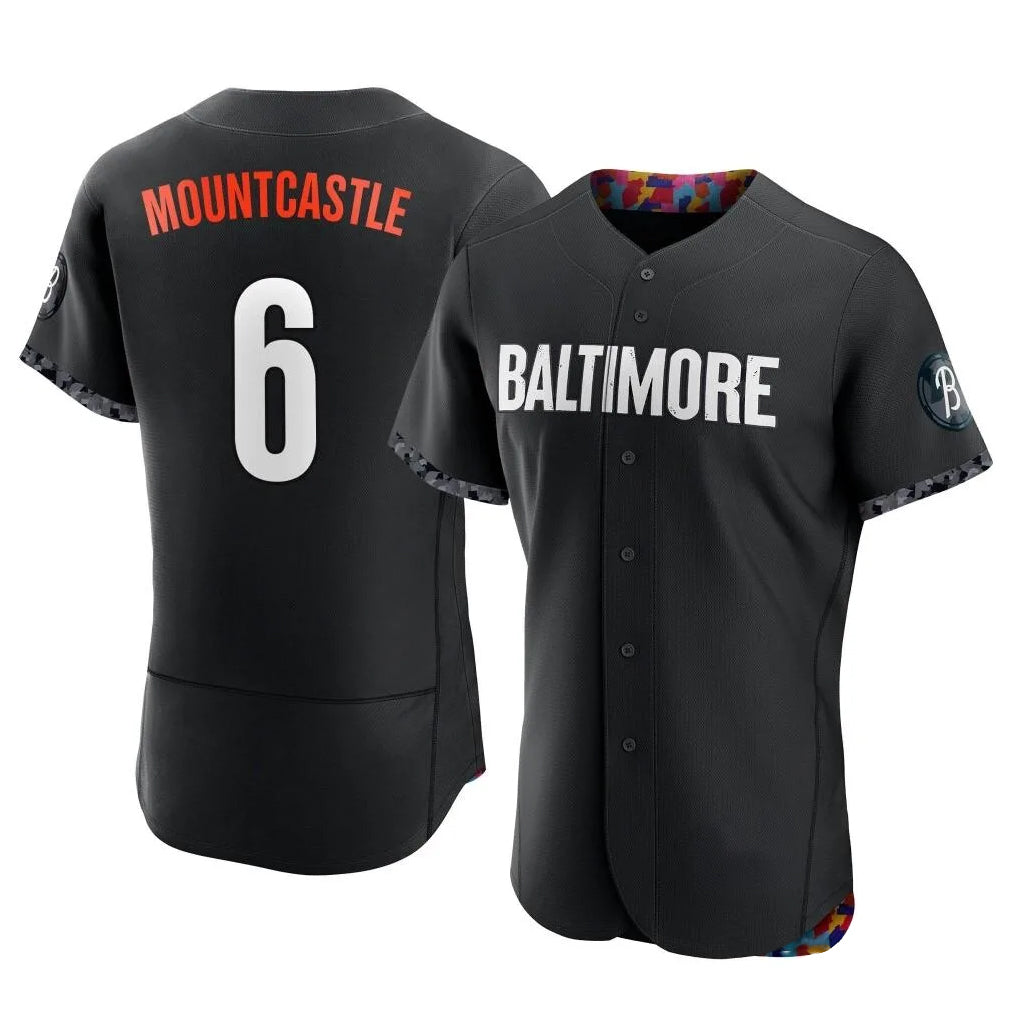 Johmsee B.Orioles #6 Ryan Mountcastle Player Black City Connect Limited Elite Home Game Stitched Jerseys