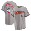Johmsee B.Orioles #6 Ryan Mountcastle Player Gray USA 250 Fourth of July Home Game Stitched Jerseys