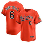 Johmsee B.Orioles #6 Ryan Mountcastle Player Orange Limited Home Game Stitched Jerseys