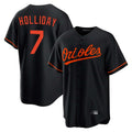 Johmsee B.Orioles #7 Jackson Holliday Player Black Home Game Stitched Jerseys