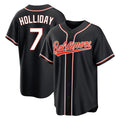 Johmsee B.Orioles #7 Jackson Holliday Player Black Out Home Game Stitched Jerseys