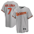 Johmsee B.Orioles #7 Jackson Holliday Player Gray Home Game Stitched Jerseys