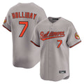 Johmsee B.Orioles #7 Jackson Holliday Player Gray Limited Home Game Stitched Jerseys