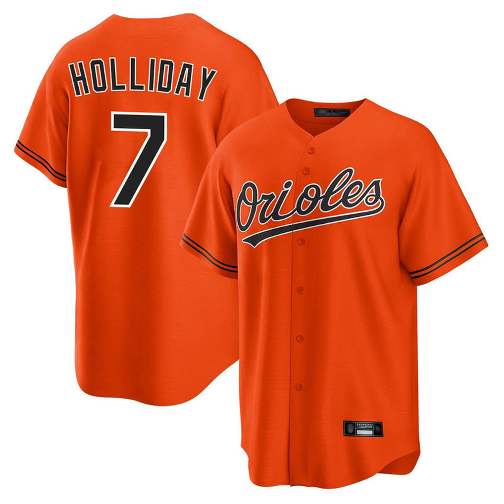 Johmsee B.Orioles #7 Jackson Holliday Player Orange Home Game Stitched Jerseys
