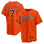Johmsee B.Orioles #7 Jackson Holliday Player Orange Home Game Stitched Jerseys