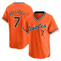 Johmsee B.Orioles #7 Jackson Holliday Player Orange T-shirt Limited Home Game Stitched Jerseys