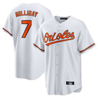 Johmsee B.Orioles #7 Jackson Holliday Player White Home Game Stitched Jerseys