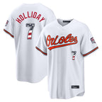 Johmsee B.Orioles #7 Jackson Holliday Player White USA 250 Fourth of July Home Game Stitched Jerseys