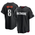Johmsee B.Orioles #8 Cal Ripken Player Black City Connect Home Game Stitched Jerseys