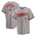 Johmsee B.Orioles #8 Cal Ripken Player Gray USA 250 Fourth of July Home Game Stitched Jerseys