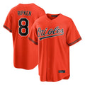 Johmsee B.Orioles #8 Cal Ripken Player Orange Home Game Stitched Jerseys